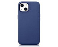 iCarer Leather Case do iPhone 14 Plus (MagSafe) niebieski 6975092685340 - 1201097 - zdjęcie 1